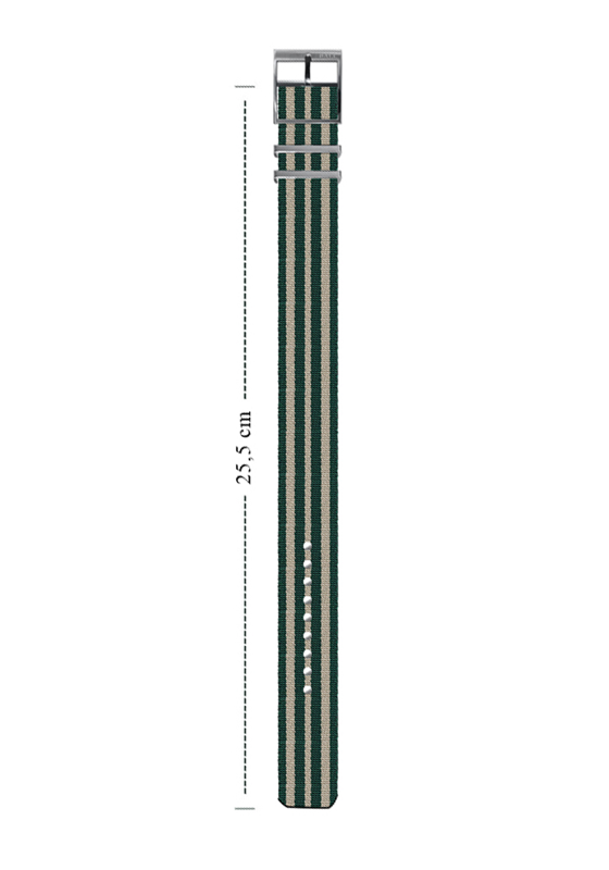 Текстильный ремешок BALL  зеленый NATO 21мм